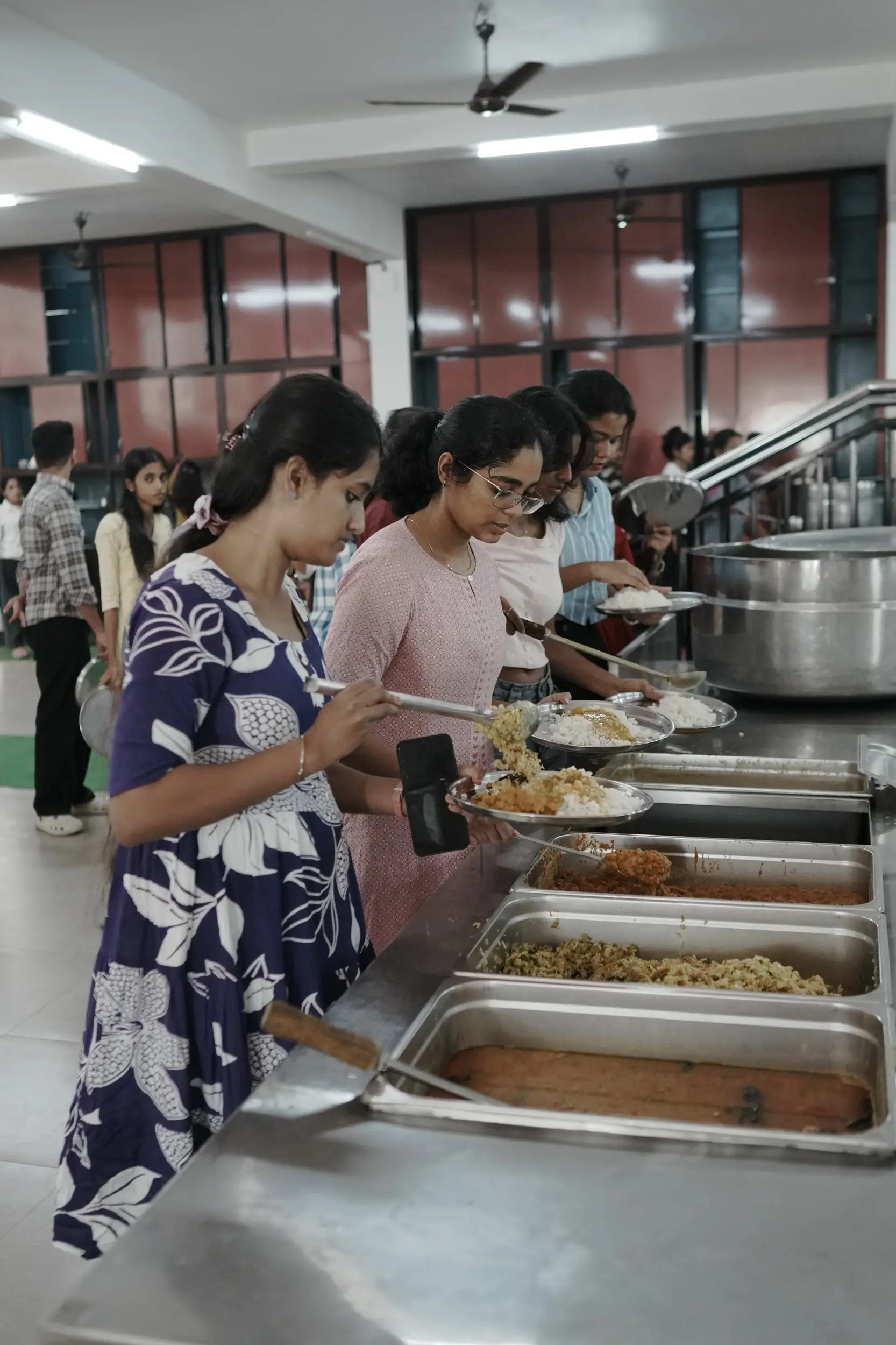 Freshly prepared meals at LEAD canteen