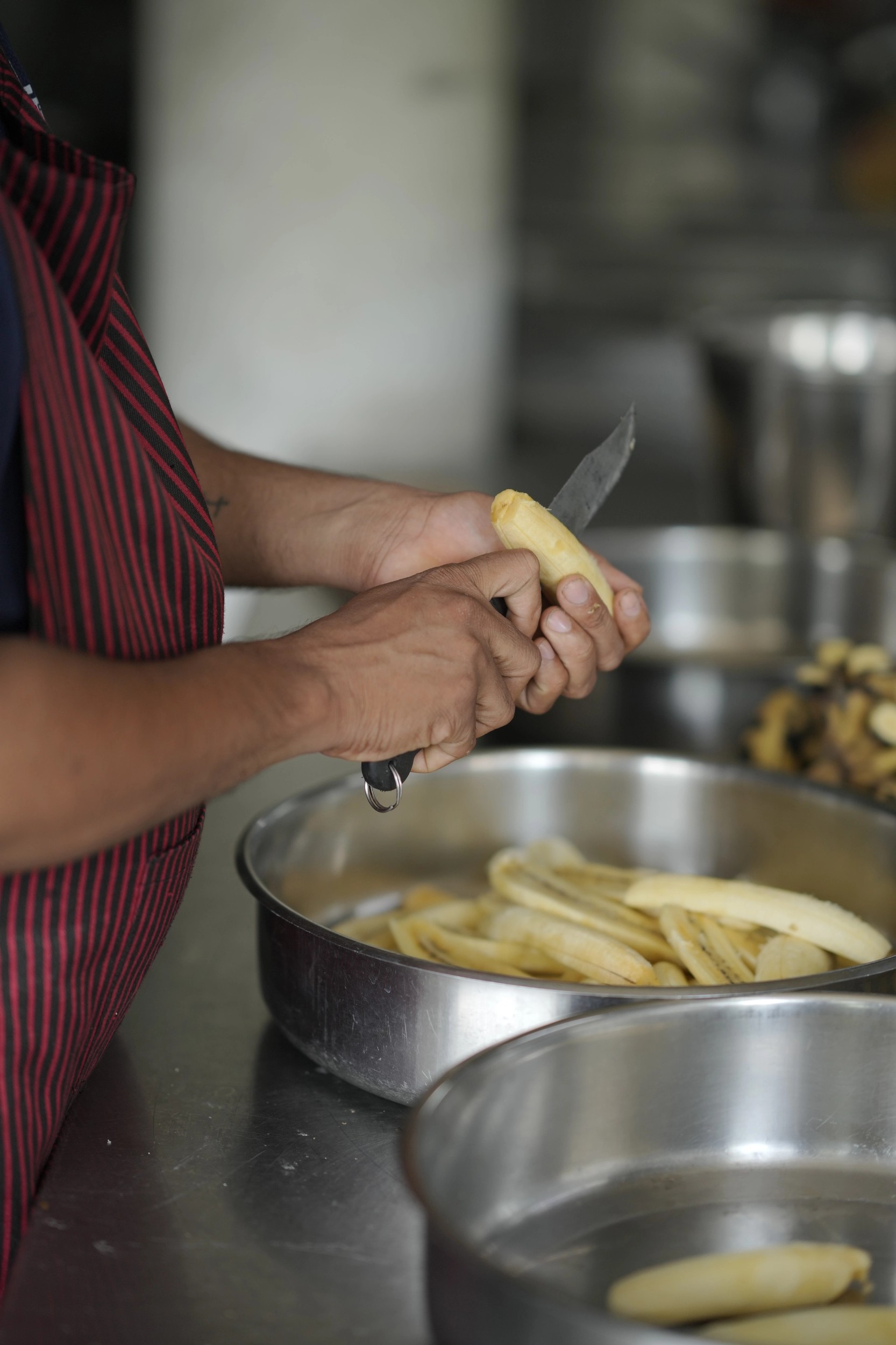 Students dining at LEAD canteen
